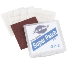 REMENDO PARK TOOL GP-2, C/ 6 REMENDOS AUTO ADESIVOS, E LIXA, NÃO PRECISA DE COLA
