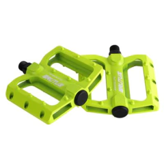 PEDAL ABSOLUTE BRUTUS PLATAFORMA FLAT ALUMINIO AMARELO NEON 9/16