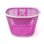CESTA P/ ARO 20, OVAL PS-BSK-1948 PLAST ROSA/BCO - LOGAN