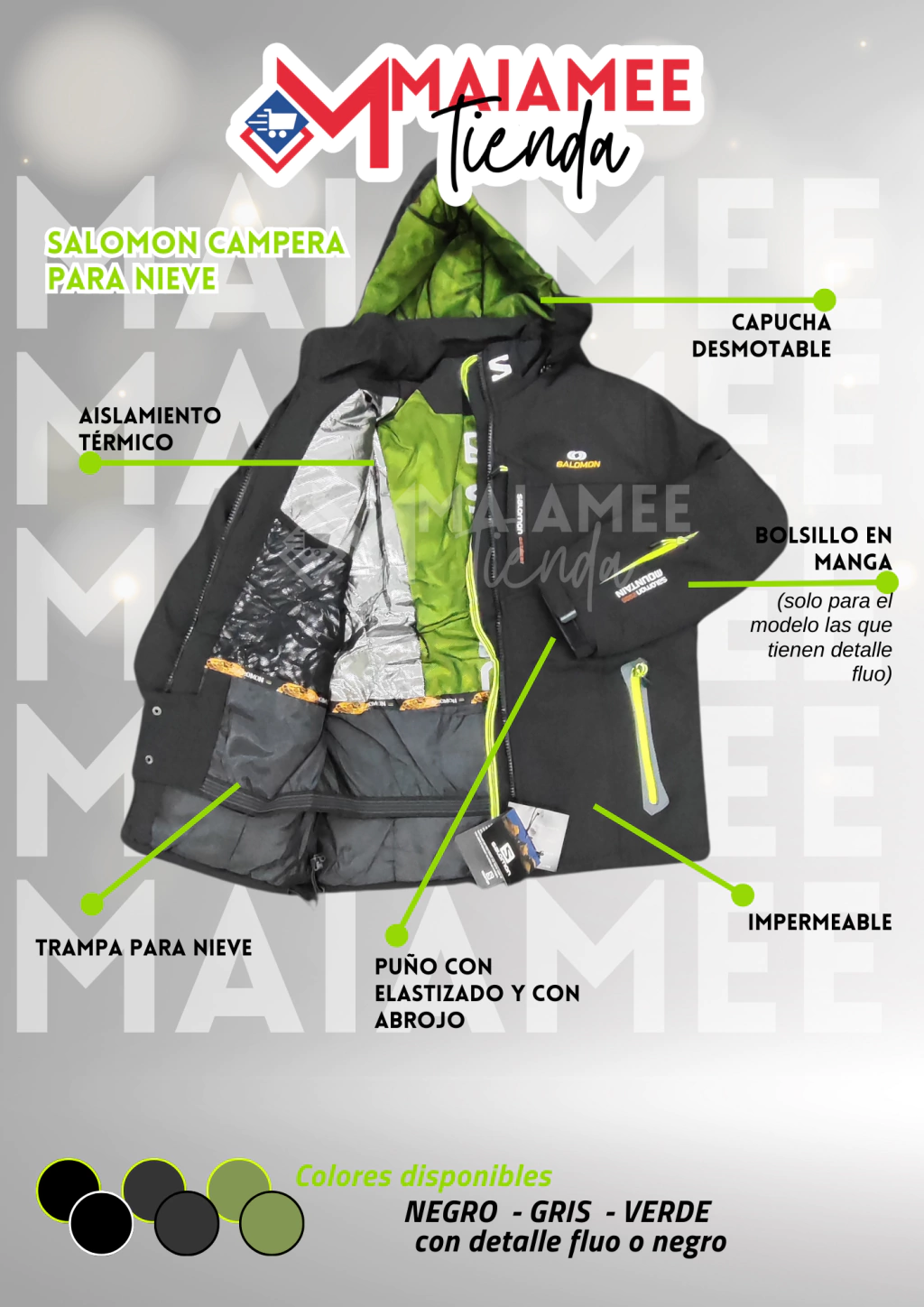 CAMPERA DE NIEVE SALOMON 10K