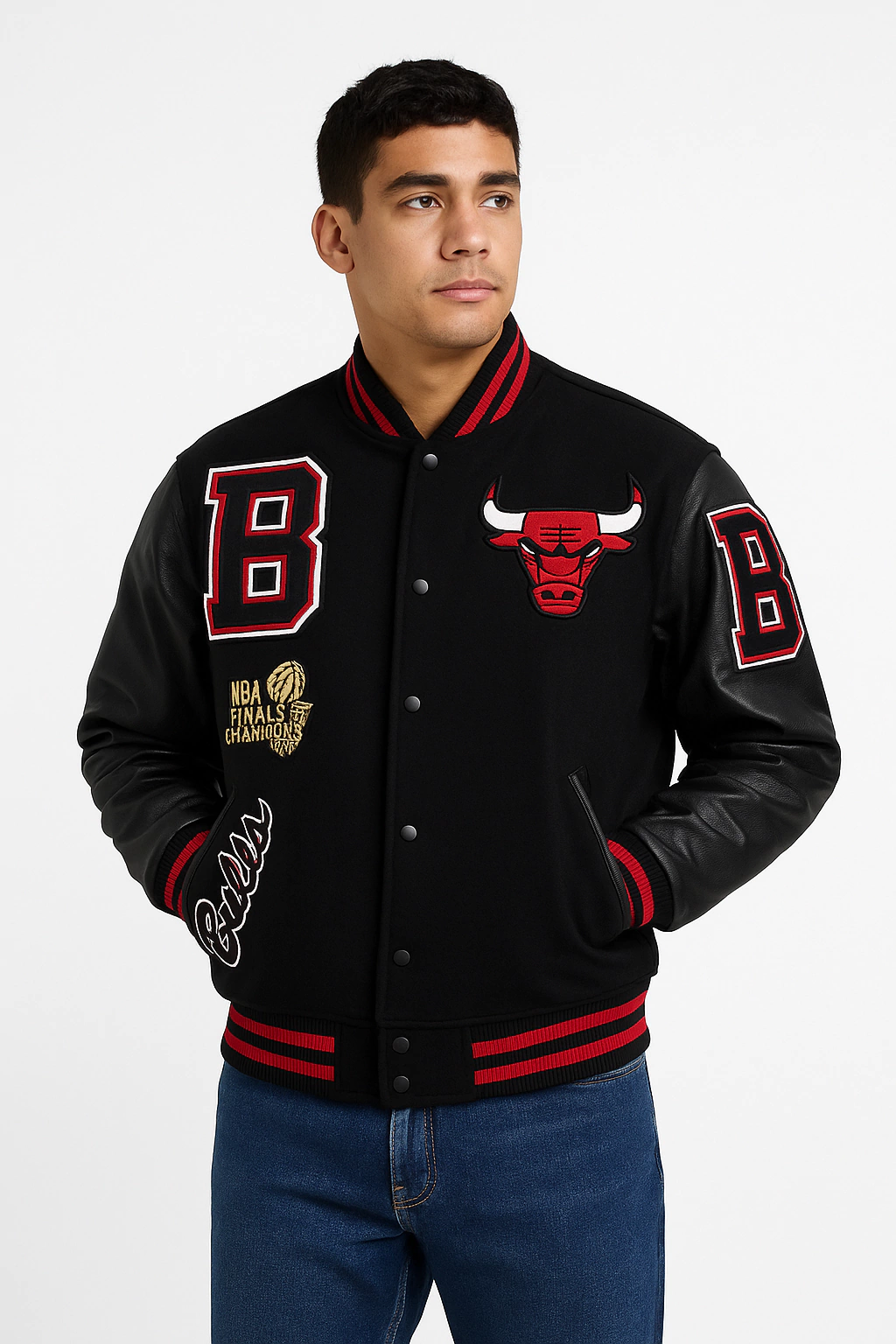 JACKET NBA CHICAGO BULLS NEGRO