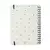 Caderno Espiral Bossa Nova Pautado 17X24 Pontos Off White 80 Fls