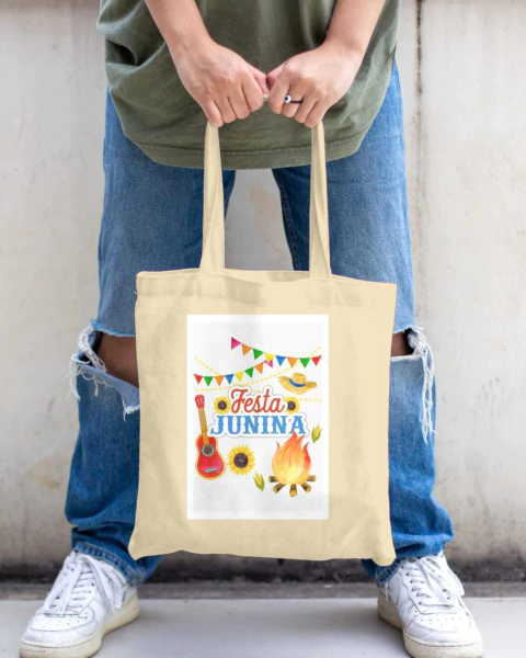 Bolsa Ecobag Festa Junina arte