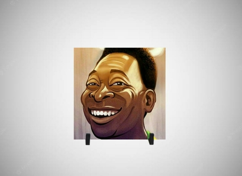 Azulejo Decorativo Desenho Rei Pelé - comprar online