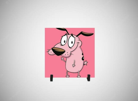 Azulejo Decorativo Coragem o Cão Covarde - comprar online