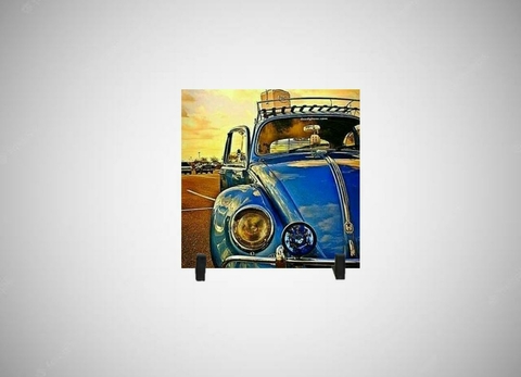Azulejo Decorativo Fusca Azul Arte - comprar online