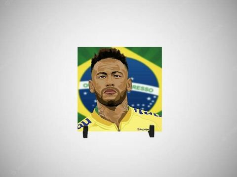 Azulejo Decorativo Neymar Brasil - comprar online