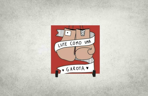 Azulejo Decorativo Lute Como uma Garota - comprar online