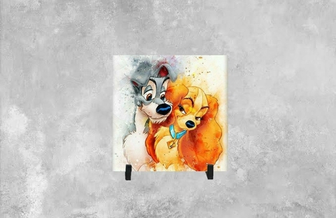 Azulejo Decorativo A Dama e o Vagabundo - comprar online