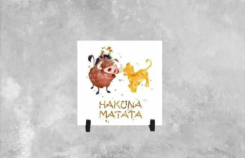 Azulejo Decorativo Rei Leão Arte Hakuna Matata - comprar online