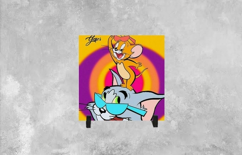 Azulejo Decorativo Desenho Tom e Jerry - comprar online