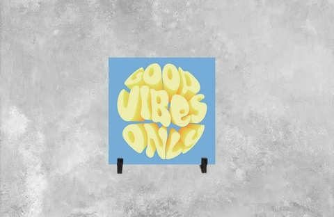 Azulejo Decorativo Good Vibes Only - comprar online