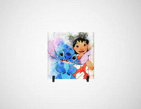 Azulejo Decorativo Premium Lilo e Stich Arte - comprar online