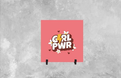 Azulejo Decorativo Girl Power Arte - comprar online