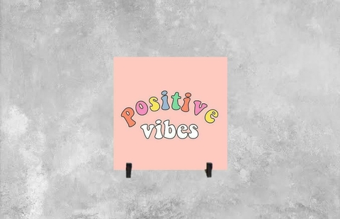 Azulejo Decorativo Positive Vibes - comprar online