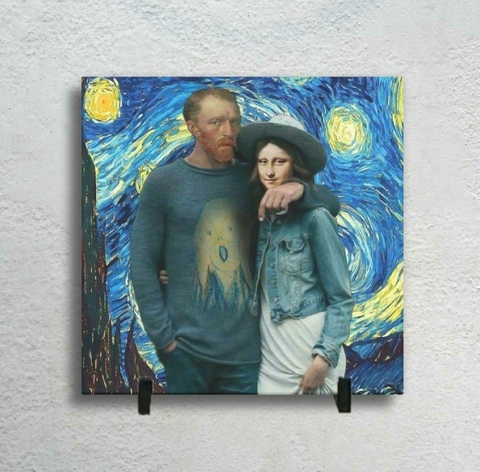 Azulejo Decorativo Prime Monalisa Van Gogh - comprar online