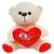 Urso coração com laço 20cm na internet