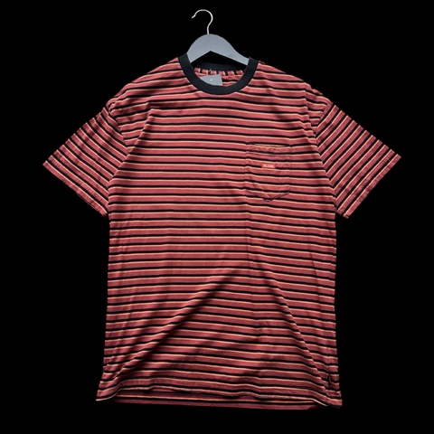 REMERA GLOBE RAYADA ROJA