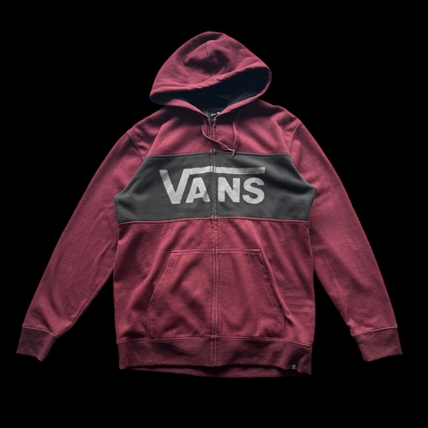 BUZO ZIP VANS BORDO