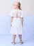 VESTIDO DE LAISE BRANCO COM FAIXA MOMI - comprar online