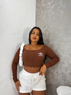 CROPPED ADIDAS ZIPER na internet