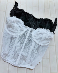 CORSET RENDA - Saint Pink - Moda Feminina
