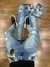 Calça Modelo Jogador - Jeans Rasgada e Pintada - comprar online