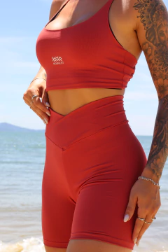 SHORTS COM CÓS TRANSPASSADO NEW ROUGE - comprar online