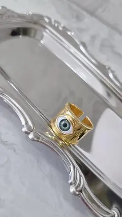 Anillo Ojo verde