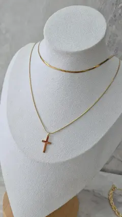 Collar Doble Cruz