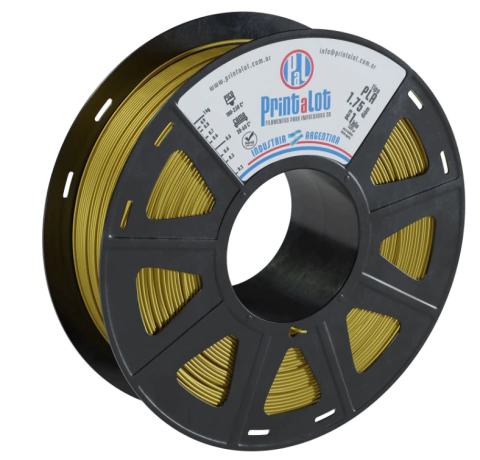 Filamento PLA Metal Ouro 1,75mm 1Kg PrintaLot