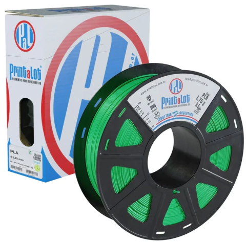 Filamento PLA Fluo Verde 1,75mm 1Kg PrintaLot