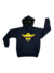 Moleton Natan por Aí - Preto com Amarelo com Capuz Colorido - comprar online