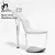 Pleaser Cristal Transparente - Pole Dance na internet