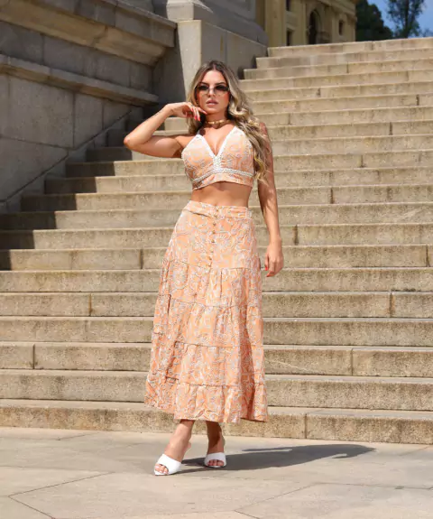 Conjunto clássico bordado