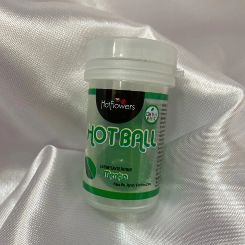 Hot Ball Menta HotFlowers - Bolinha Lubrificante Comestível