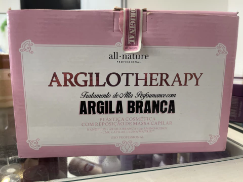 Kit Argila Branca Argilotherapy Fios mais Sedosos e Macios 250g