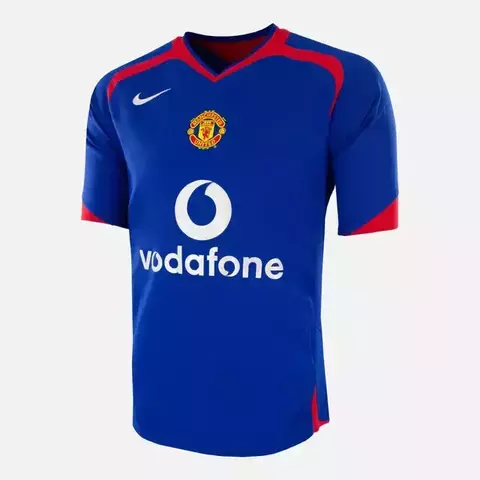 Camisa Manchester United 2005/06 - Retrô Masculina - Azul - comprar online