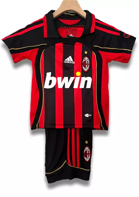 Kit Infantil Milan 2006/07 Retrô - Preto Vermelho - comprar online