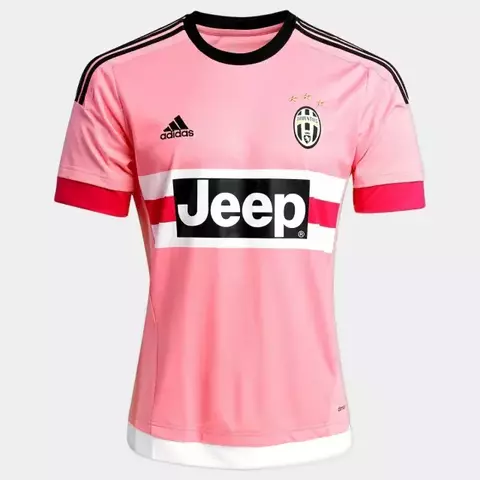 Camisa Juventus 2015/16 - Retro Masculino - Rosa - comprar online
