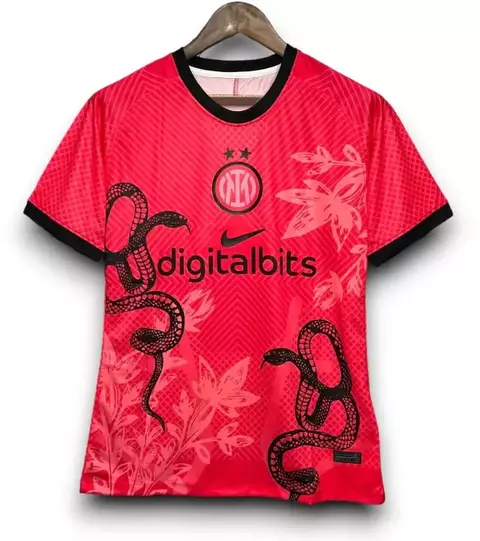 Camisa Inter de Milão 2024/25 - Edição Especial Cobras Serpentes - Torcedor Masculina - Vermelha - comprar online