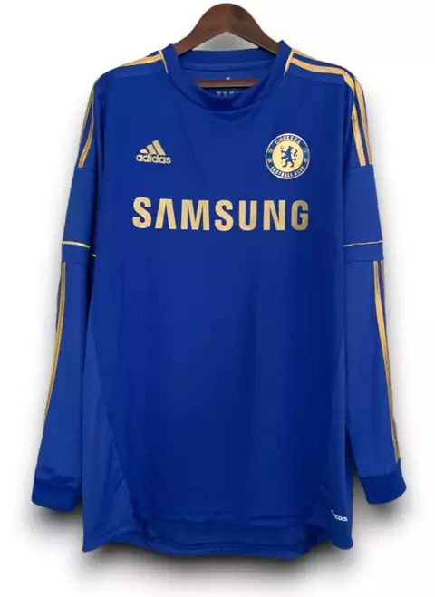 Camisa Chelsea 2012/13 Adidas - Manga Longa Retrô Masculina - Azul - comprar online