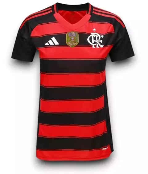 Camisa Flamengo 2025/26 Patch Campeão Copa do Brasil - Torcedor Feminina - Rubro Negra - comprar online