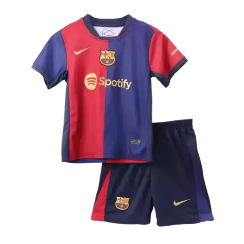 Kit Infantil Barcelona Home 24/25 - Nike - Grená e azul - comprar online