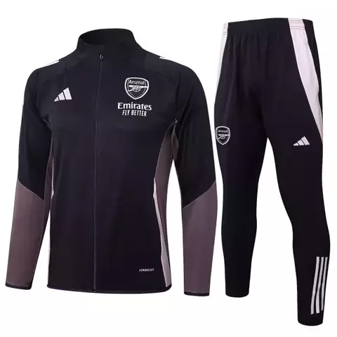 Conjunto Jaqueta Arsenal 2025/26 Treino Masculino - Preto - comprar online