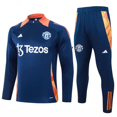 Conjunto de Treino Manchester United - 24/25 Azul - comprar online