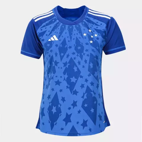 Camisa Cruzeiro I 24/25 s/n° Torcedor Adidas Feminina - Azul Royal