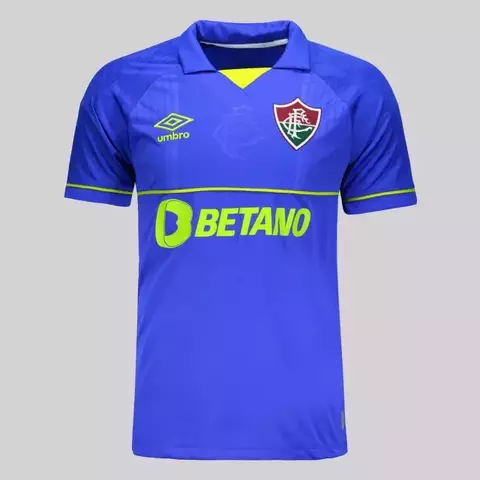 Camisa Fluminense Goleiro 23/24 Torcedor Umbro - Azul e Verde
