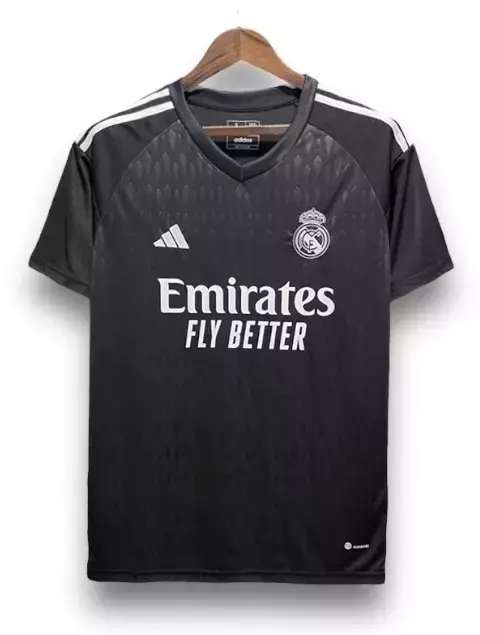 CAMISA REAL MADRID GOLEIRO 23/24 - TORCEDOR ADIDAS MASCULINA - PRETO - comprar online