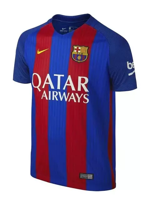 Camisa Barcelona I - 2016-17 - Masculino (Retro) - Vermelha e Azul - comprar online